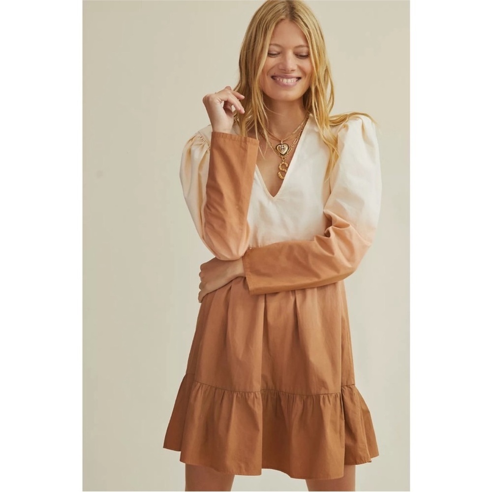 Stella Pardo Paris X Anthropologie Dip Dye Mini Dress
